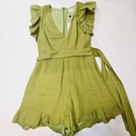 Lovers + Friends Jill Romper in Green Small Photo 2