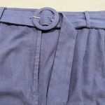 Modcloth  x Princess Highway Women’s 22 Linen Belted High Waist Shorts | Navy Ple Photo 8