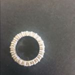 Sterling silver simulated diamond band🔹🔹🔹ring Photo 7