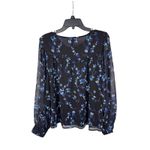 AQUA  Women's Floral Print Long Sleeve‎ Button Down Blouse - XXL Photo 6