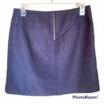 J.Crew  Preppy Navy Blue Pencil Style Mini Skirt Size 2 100% Cotton Photo 2