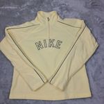 Vintage Sweatshirt Womens Small Yellow Nike Spellout Fleece Sweatshirt Photo 0