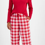 Charter Club  Women's Printed Fleece
Pajama Pants, Created for Macy's Photo 0