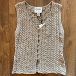 Industry  Republic Clothing Cable Knit Button Sweater Vest Photo 1