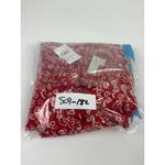 Loft Red Heart Print Long Sleeve Top Ruched Sweetheart Blouse Size 2 Photo 15