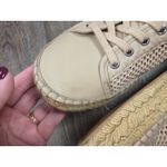 Marc Fisher  LTD Macey Perforated Sneaker Beige Tan Shoes Size 10 Photo 4