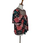 Flying Tomato Blouse Small Floral Boho Top Short Sleeve Flowy Photo 2