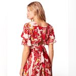 Band of Gypsies NWT Band of the Free Siren Red Floral Puff Sleeve Top | Size: M Photo 1