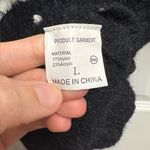 Boutique Brand Fuzzy Black/White Oversized Star Tunic Sweater Size Large Black Photo 2