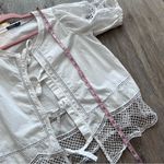 Vineyard Vines  just peachy white eyelet tie front top‎ Photo 4