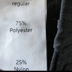 Halara NWT dark gray/black side leg suede feel pant with side buckles. Size M Photo 9