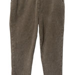 Sadie & Sage Pant Womens Small Tan Pull On Corduroy Preppy‎ Straight High Rise Photo 0