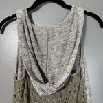 Charmed Hearts  Women's Gray/Olive Green Y2K Grunge Hooded Tank Top - Size Large Photo 5