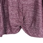 Almost Famous  Sweater Womens 3X Purple Knot Front Scoop Neck Relaxed Casual Boho Photo 2