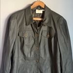Anthropologie Maeve Kellie Faux Leather Jacket In Green 6 Photo 4
