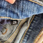7 For All Mankind Button Fly Jeans Mid Rise Slim Fit Medium Wash Denim Size 29 Photo 7