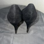 Attention  Black Peep Toe Suede Heels - Size 6 Photo 1