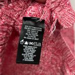 Nic+Zoe  Womens Sweater Small‎ NWT $138 Raspberry Speckle Fringe Crew Linen Photo 4
