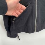 Miss Me  Asymmetrical Zip Moto Jacket Womens Small Black Cotton Zip Pockets Photo 5