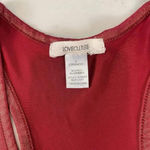 LoveCulture Red Shimmery Gold Racerback TankTop Womens Large ScoopNeck Christmas Photo 2