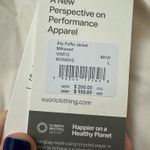 Vuori Sky Puffer Jacket Size Large NWT in Milkweed Photo 5