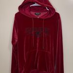 True Religion Velour Pull-Over Red Hoodie (Size Medium) Photo 0