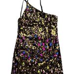 Dress the Population x Cosmopolitan Leopard Sequin One Shoulder Mini Dress US XS Photo 0