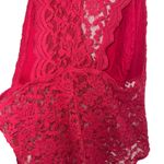 AmbuRance Red Lace Bodysuit V Neck Sleeveless Full Lace Size 2X Photo 8