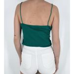 SheIn Women's Ribbed Strappy Green V-neckline Bodysuit Size Medium Photo 1
