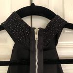 Vintage City Studio Black and Silver Glitter High Neck Mini Dress Size S Photo 6