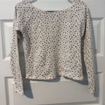 Cute Floral Girly Top White Size L Photo 0