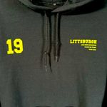 Team Juju Littsburg Black Graphic Unisex Hoodie Size S Yellow Photo 3