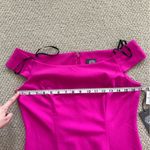 Vince Camuto NEW Fuchsia Off the Shoulder Bodycon Midi Dress Size 10 Fitted NWT Photo 7
