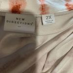 New Directions Shirt Womens 2X Multicolor Tie Dye Print Button Up Tunic Top Photo 5