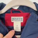 Duluth Trading Co Woman's Sz S Red Blue Colorblocked Nylon Windbreaker Pulliver Photo 3