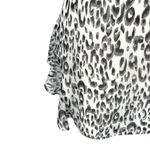 superdown Revolve Kina Leopard Print Ruched Mini Dress Gray White Size Medium Photo 8