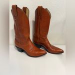 Justin Boots Justin Vintage Brown Leather Cowboy Boots – Women’s Size 7 Photo 2