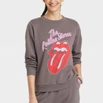 The Rolling Stones  Logo Graphic Sweatshirt - Heather Gray  Size L Photo 5