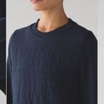 Lululemon Fleece Be True Crew Sweater Sz 2 (navy) Photo 10