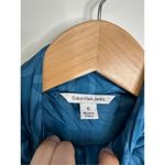 Calvin Klein Jeans Winter Vest Womens Blue Zip Up Size 6 Photo 5