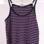 Brandy Melville Red And Navy Striped Cami Tank Top Photo 0