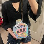 Boutique tequilla holographic crossbody bag silver Photo 1