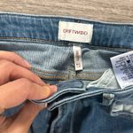 Driftwood  Blue Jeans with Embroidered Hem 27 Mid Rise Light Wash Photo 2