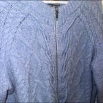 Point sur cable knit zip up Blue Size XL Photo 2