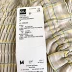 GU (Uniqlo) x Rokh Smocking Camisole Dress in Cream Plaid Tan Size M Photo 14