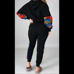 Faux Fur Elbow Patch Hoodie and Sweatpants Set. S/M Size undefined Photo 2