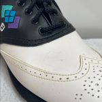 Foot Joy Black and White Spike Golf Shoes Size 7 Photo 3