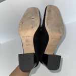 Vis Spiga Women’s Black Suede Block Heel Loafers Size 7 Chain Detail Slip On Photo 5