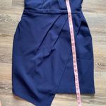 Adelyn Rae Navy Blue Halter Asymmetrical Mini Dress M Photo 3