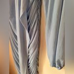 Anrabess baby blue bodycon ruched tie front medium mini dress nwot Photo 1